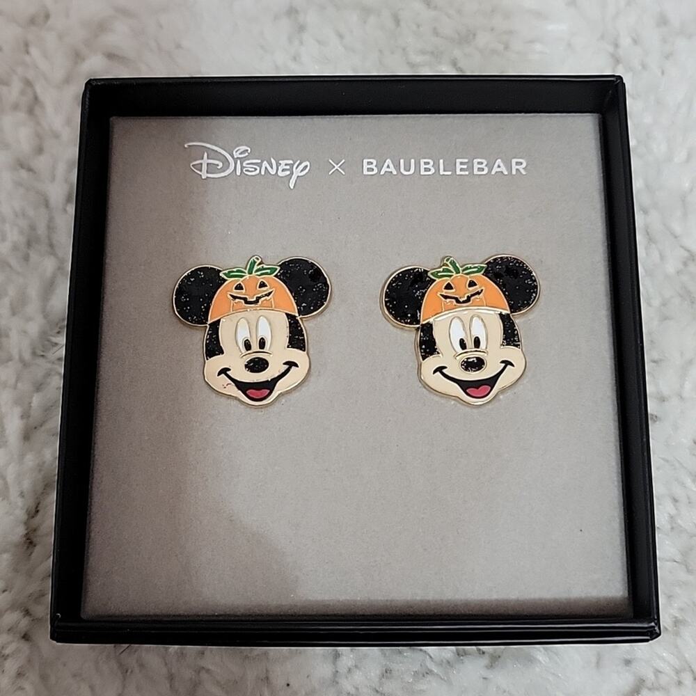 Disney x Baublebar Mickey Mouse Pumpkin Head Stud Earrings